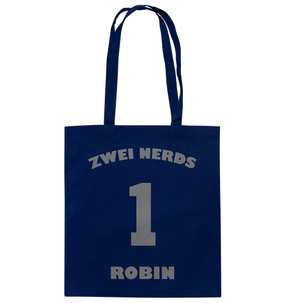 Trashball "Zwei Nerds Logo Robin" - Baumwolltasche