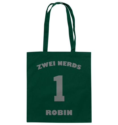 Trashball "Zwei Nerds Logo Robin" - Baumwolltasche