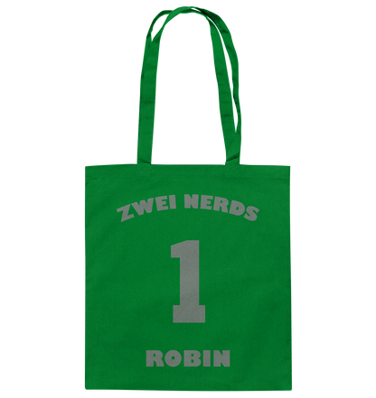 Trashball "Zwei Nerds Logo Robin" - Baumwolltasche