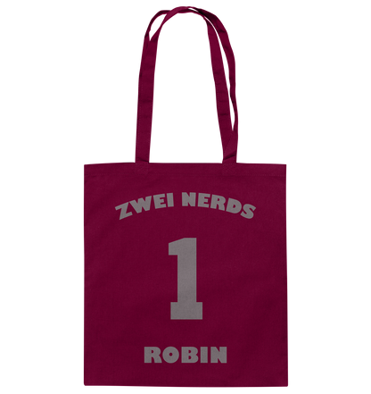 Trashball "Zwei Nerds Logo Robin" - Baumwolltasche