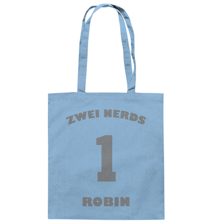 Trashball "Zwei Nerds Logo Robin" - Baumwolltasche