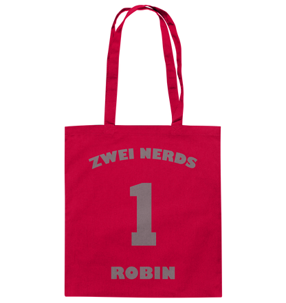 Trashball "Zwei Nerds Logo Robin" - Baumwolltasche