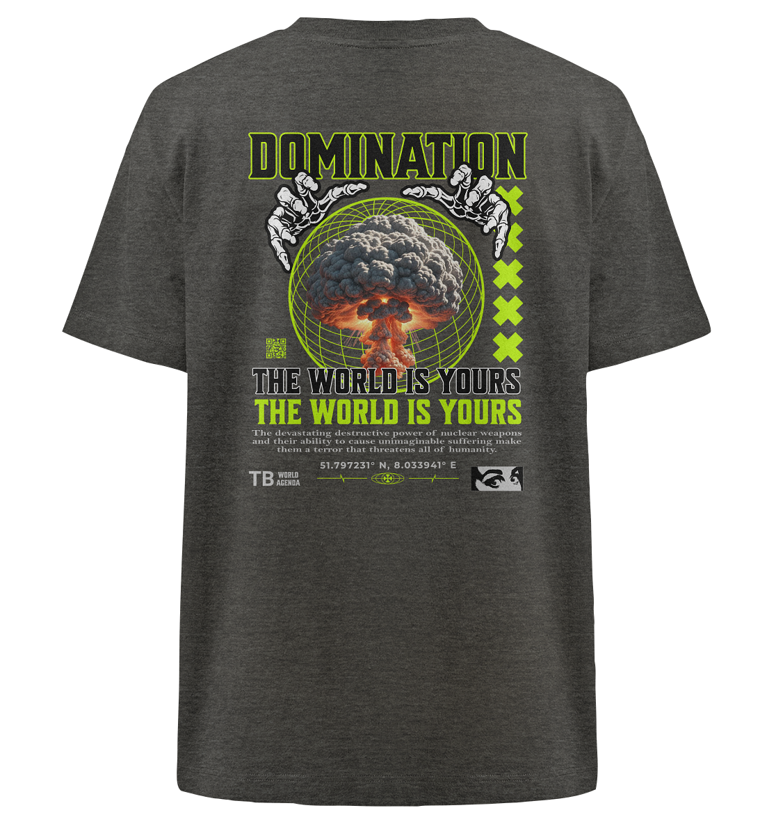 Trashball "Domination" - Heavy Oversized Organic Shirt