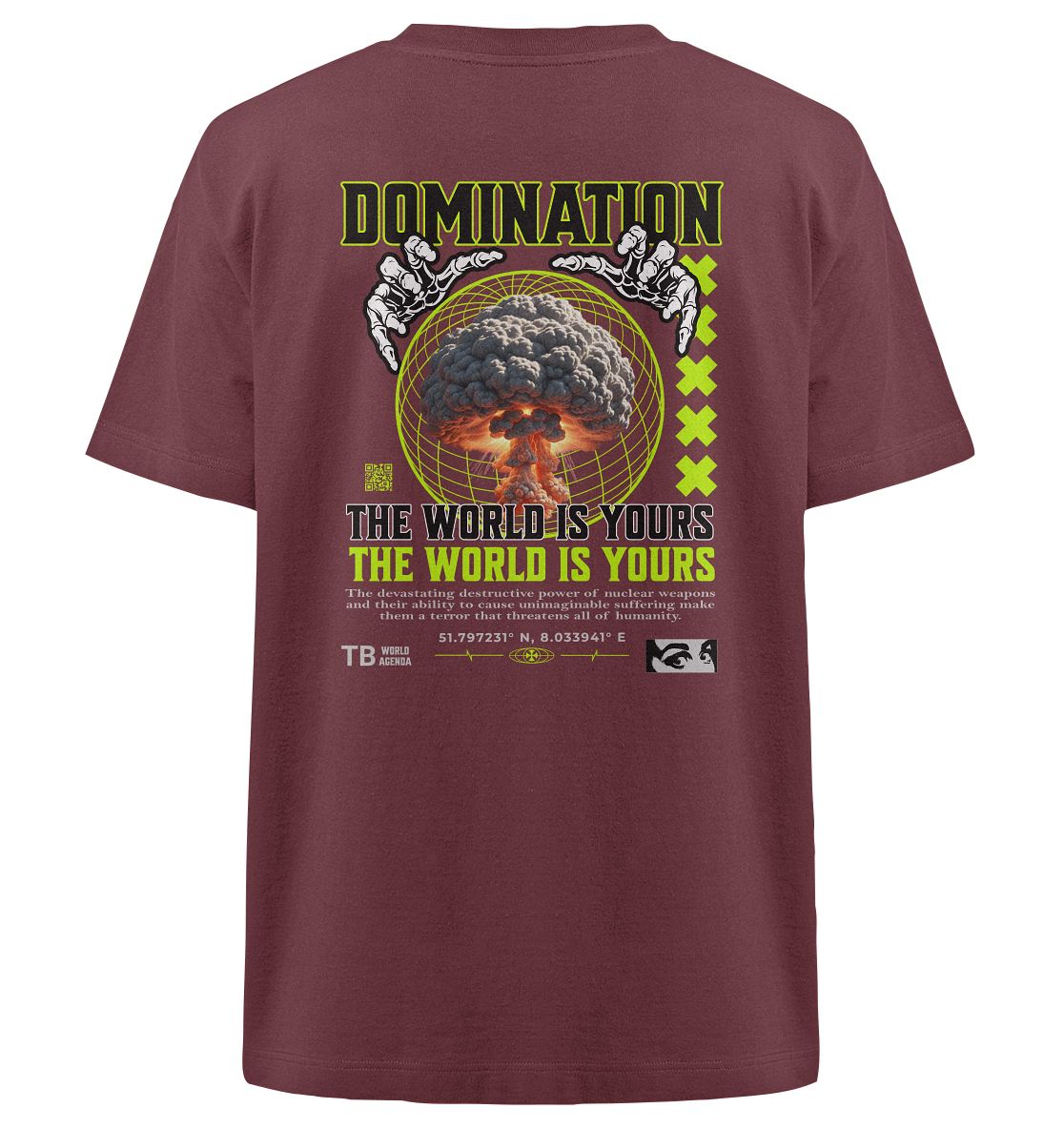 Trashball "Domination" - Heavy Oversized Organic Shirt