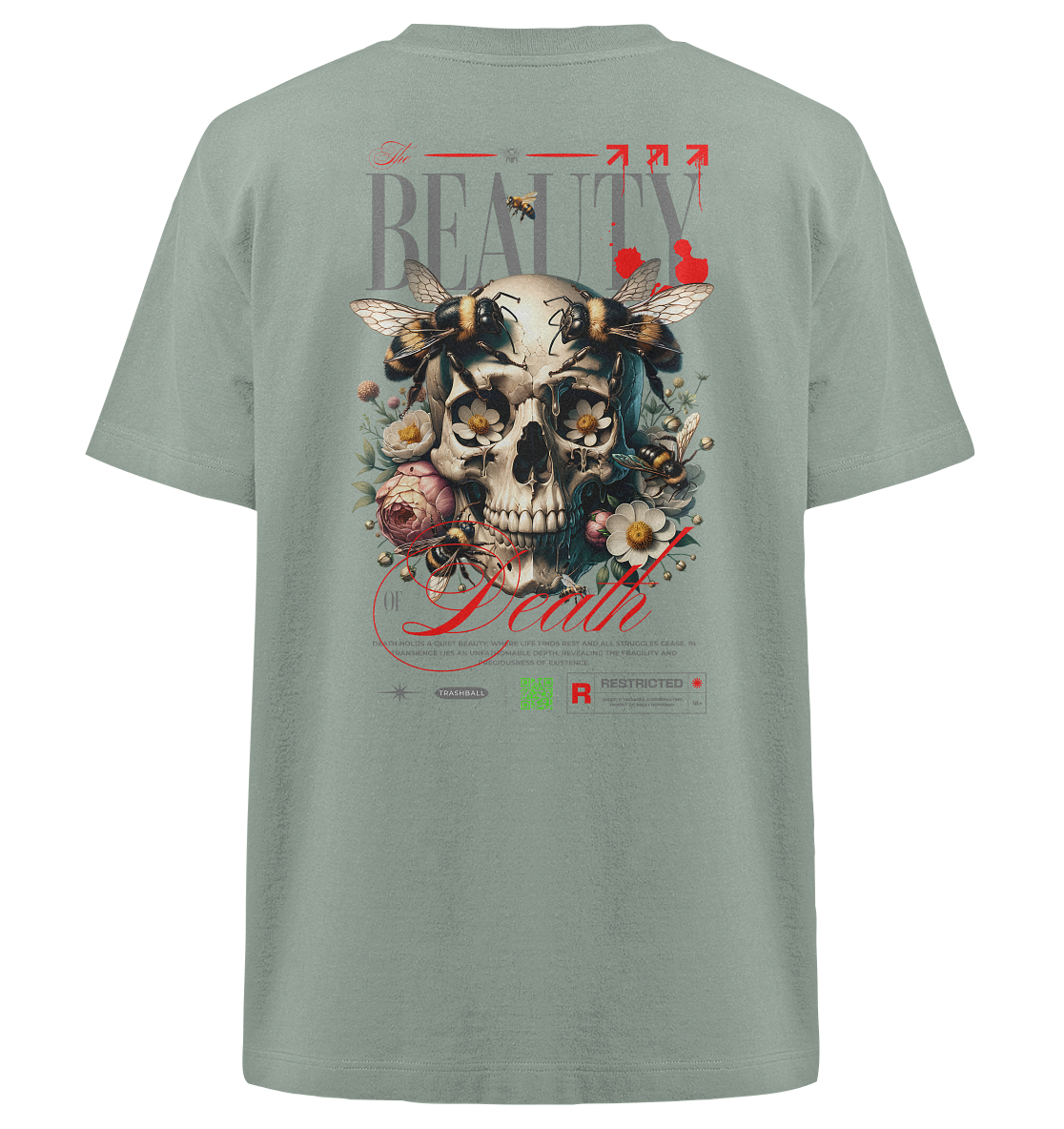 Trashball "Beauty of Death" - Heavy Oversized Organic Shirt