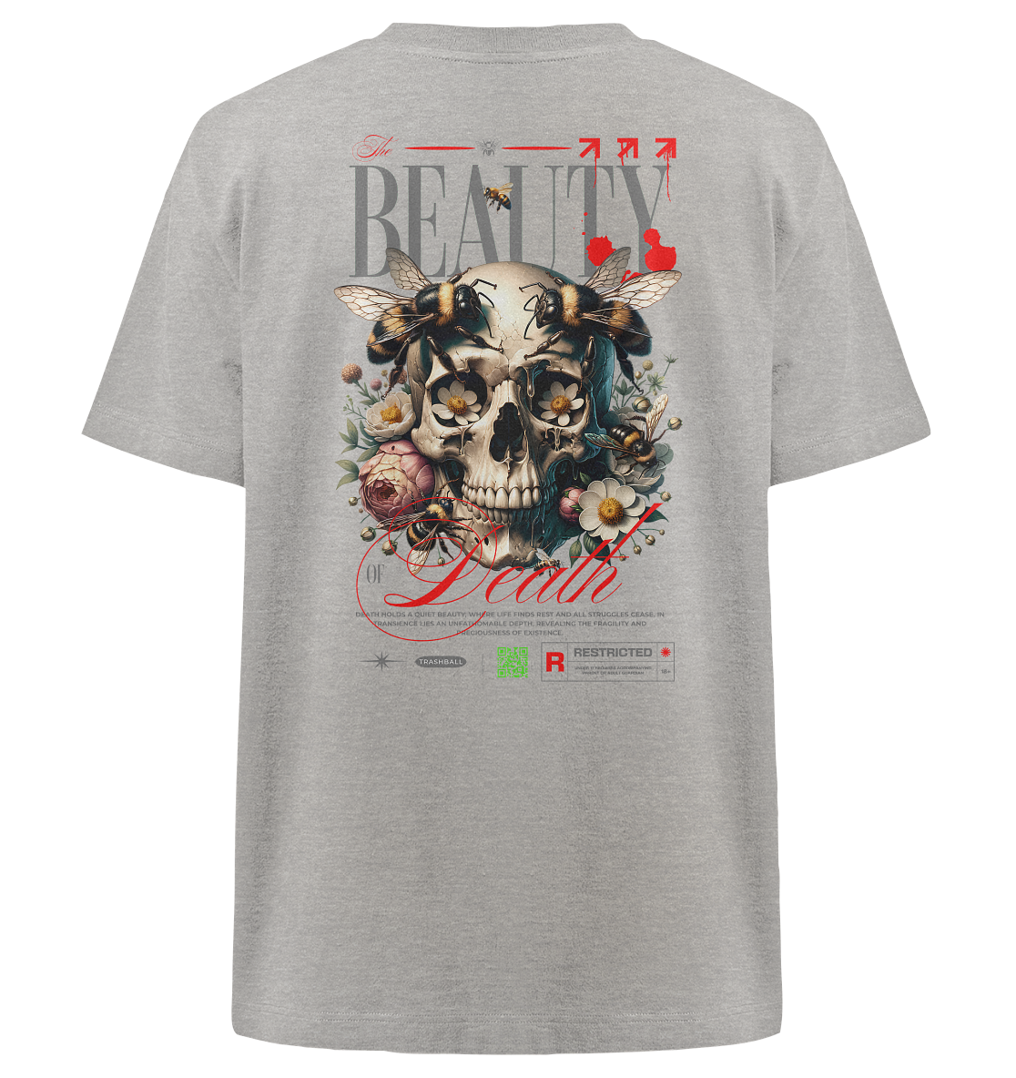 Trashball "Beauty of Death" - Heavy Oversized Organic Shirt