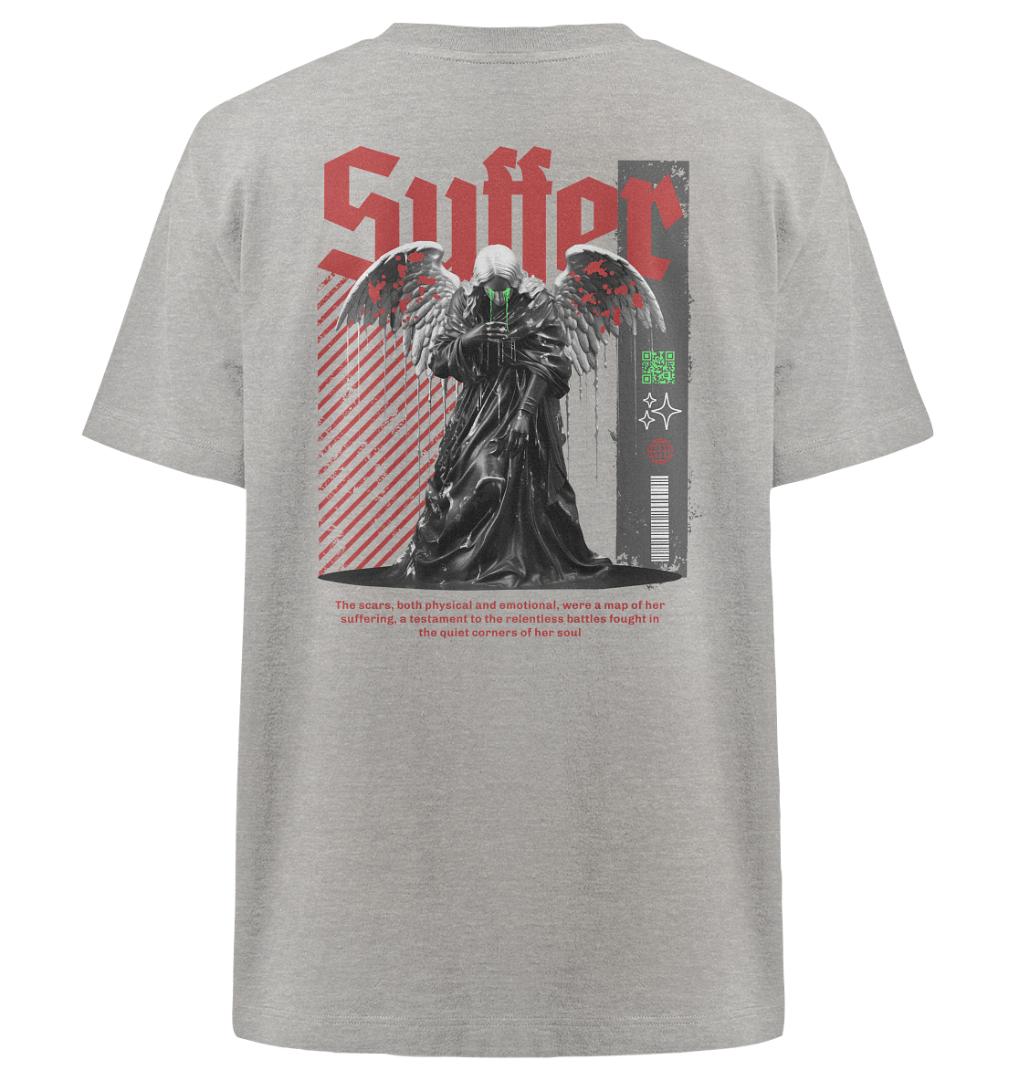 Trashball "Suffer" - Heavy Oversized Organic Shirt