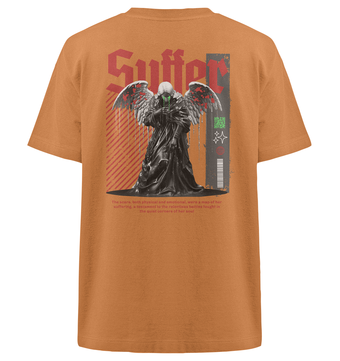 Trashball "Suffer" - Heavy Oversized Organic Shirt