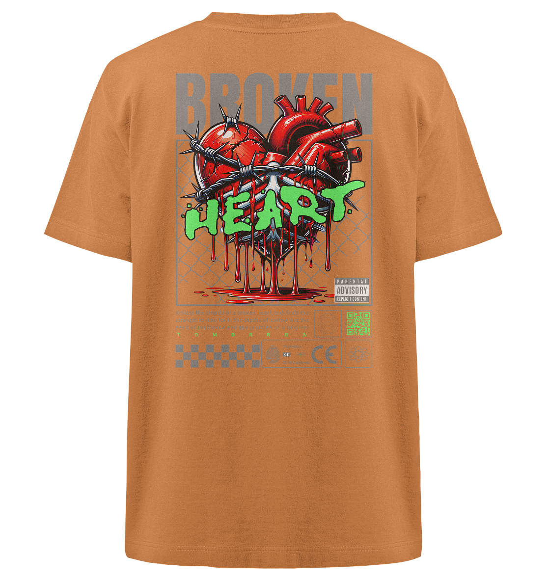 Trashball "Broken Heart" - Heavy Oversized Organic Shirt