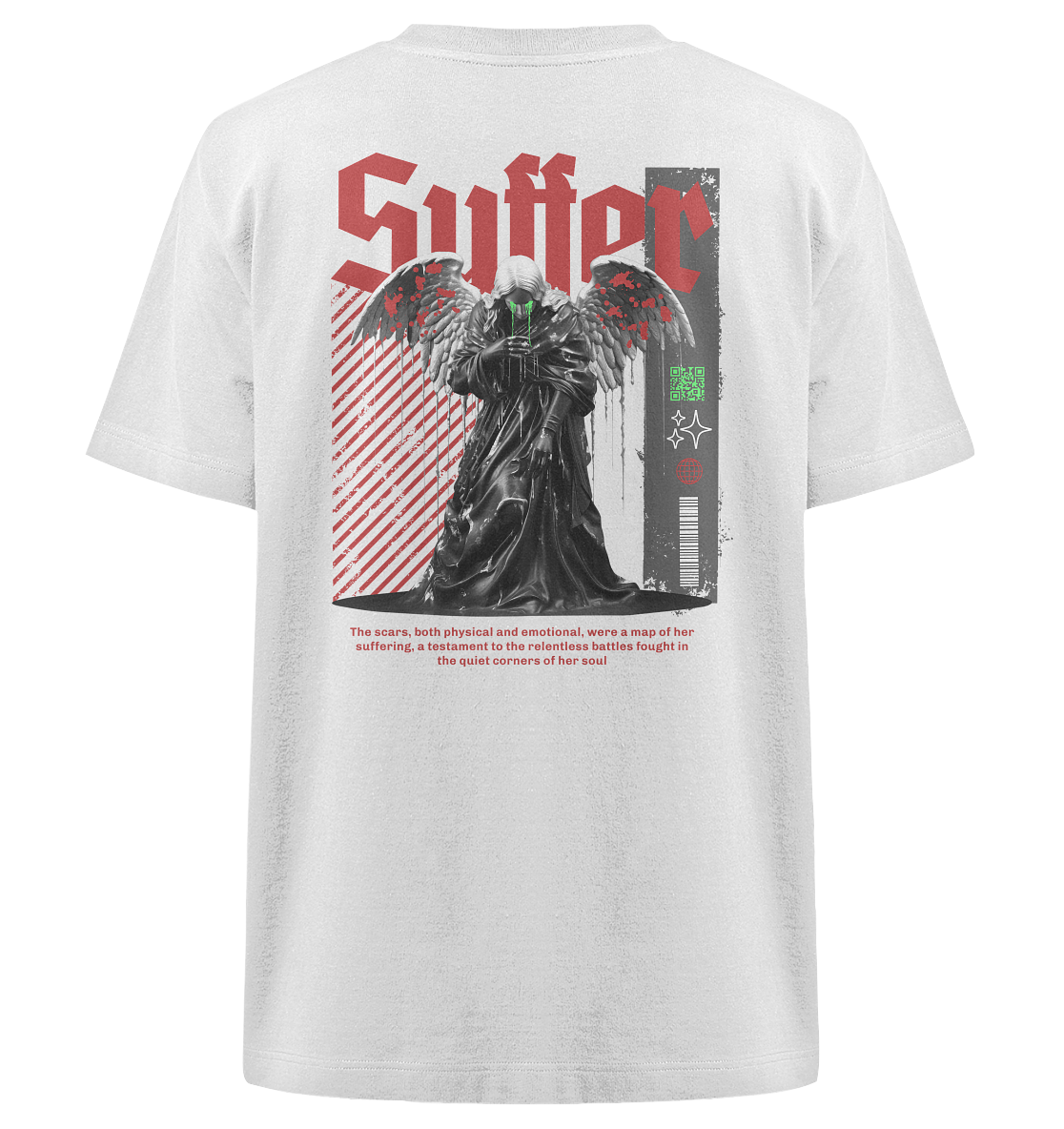 Trashball "Suffer" - Heavy Oversized Organic Shirt