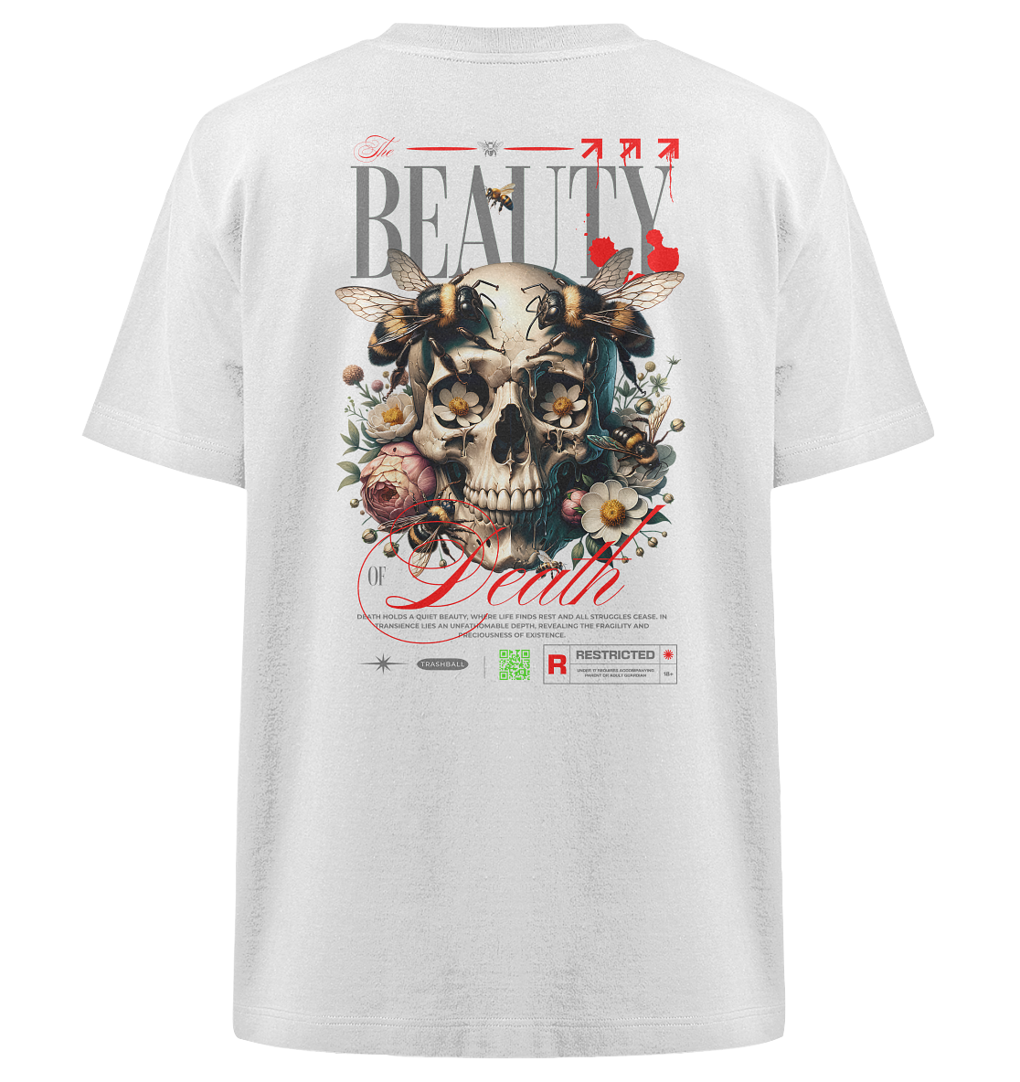 Trashball "Beauty of Death" - Heavy Oversized Organic Shirt