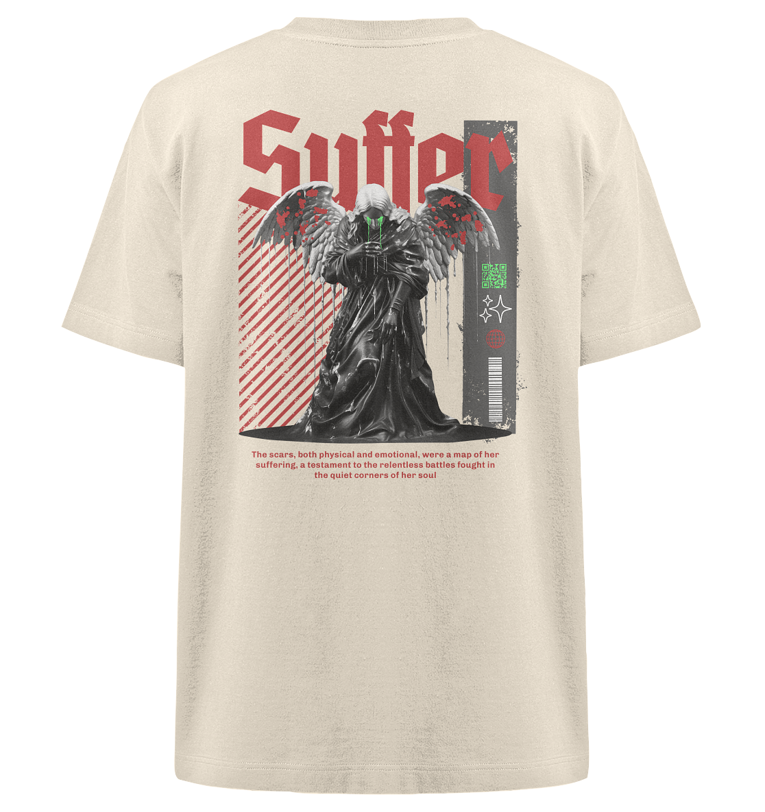 Trashball "Suffer" - Heavy Oversized Organic Shirt