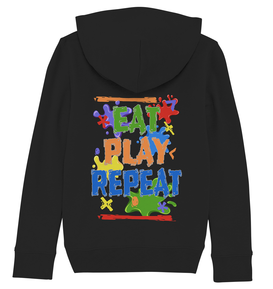 Trashball "Eat Play Repeat" - Kids Organic Hoodie