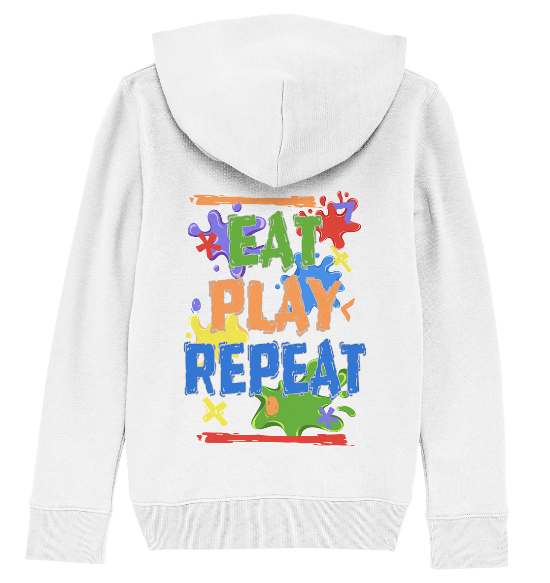 Trashball "Eat Play Repeat" - Kids Organic Hoodie