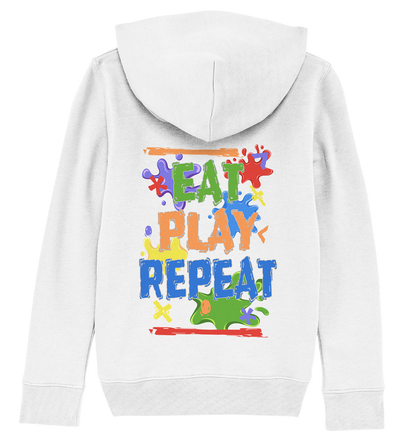 Trashball "Eat Play Repeat" - Kids Organic Hoodie