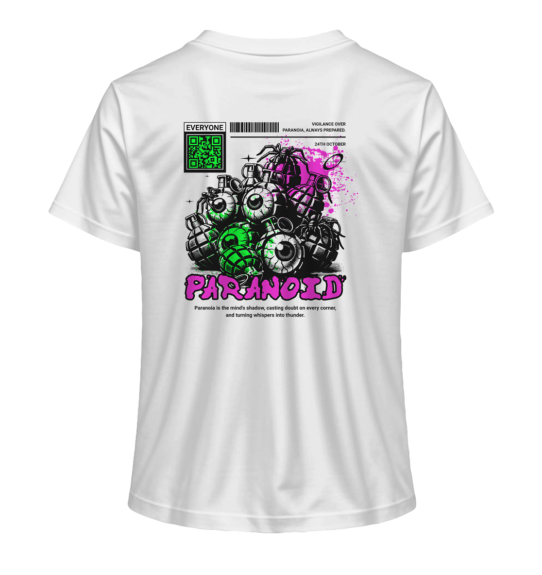 Trashball "Paranoid" - Ladies Organic Shirt