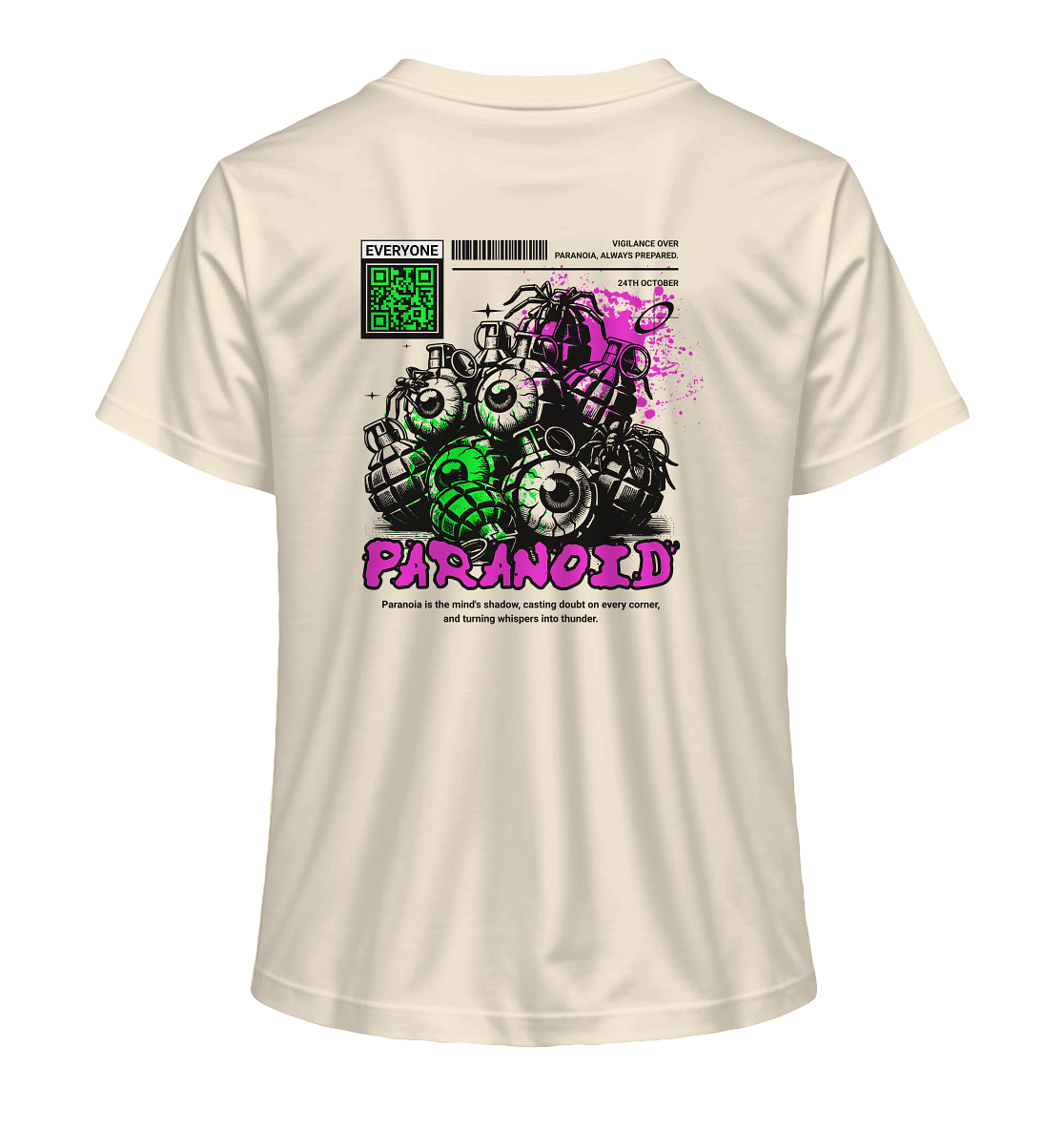 Trashball "Paranoid" - Ladies Organic Shirt