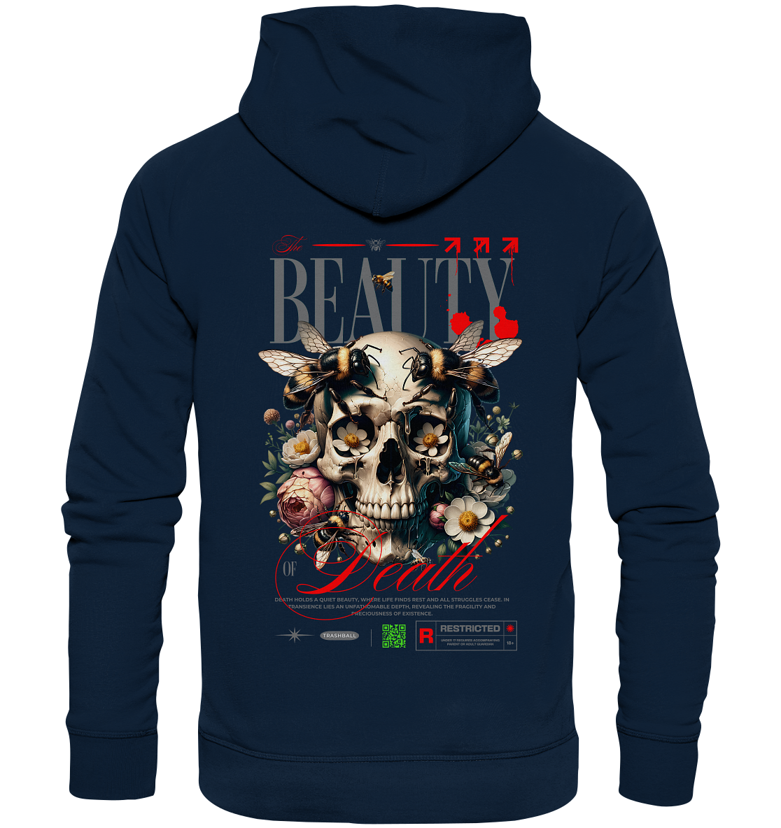 Trashball "Beauty of Death" - Organic Hoodie