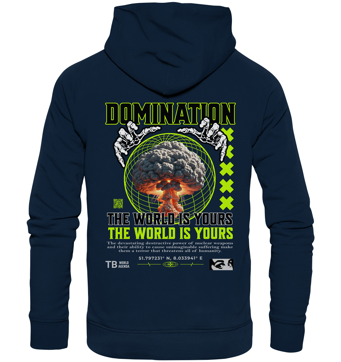 Trashball "Domination" - Organic Hoodie