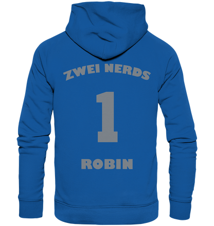 Trashball "Zwei Nerds Logo Robin" - Organic Hoodie