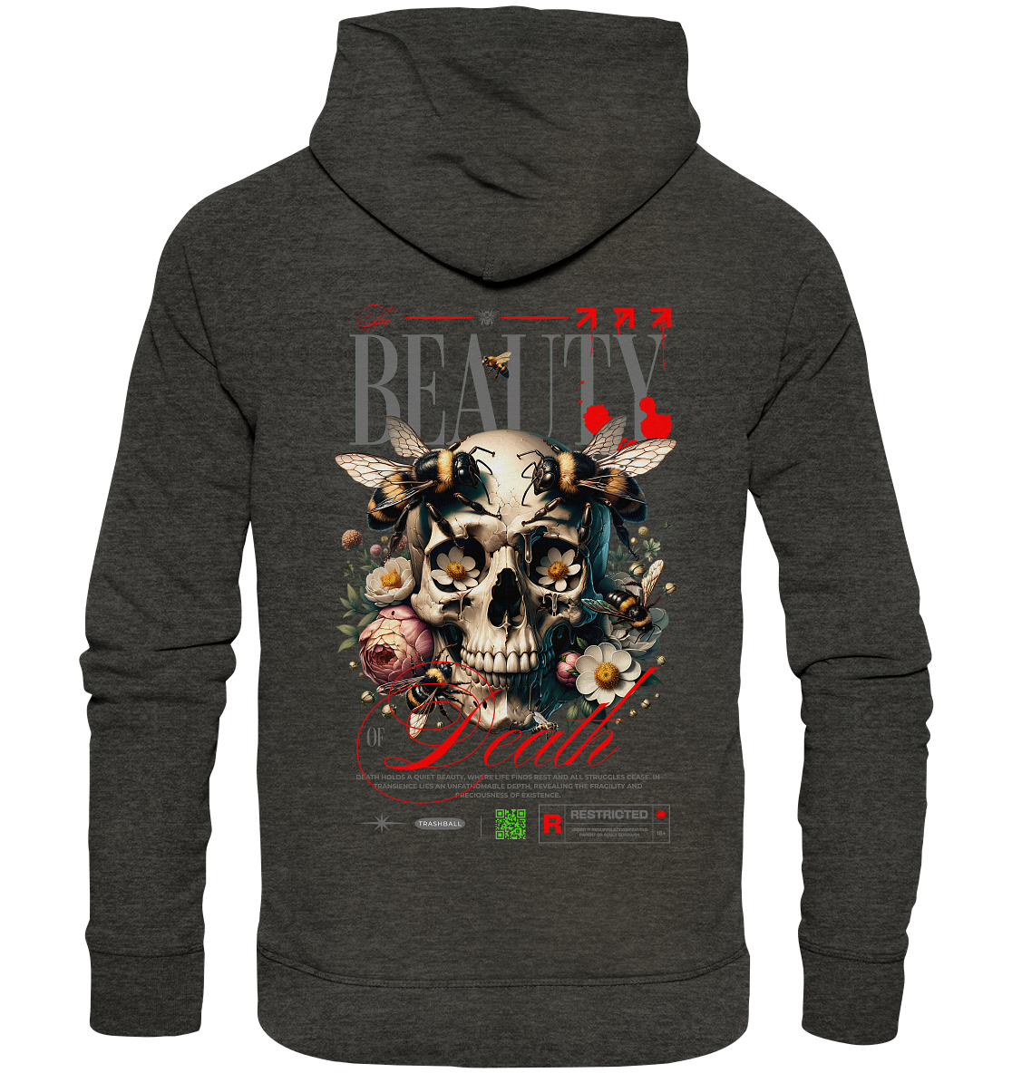 Trashball "Beauty of Death" - Organic Hoodie