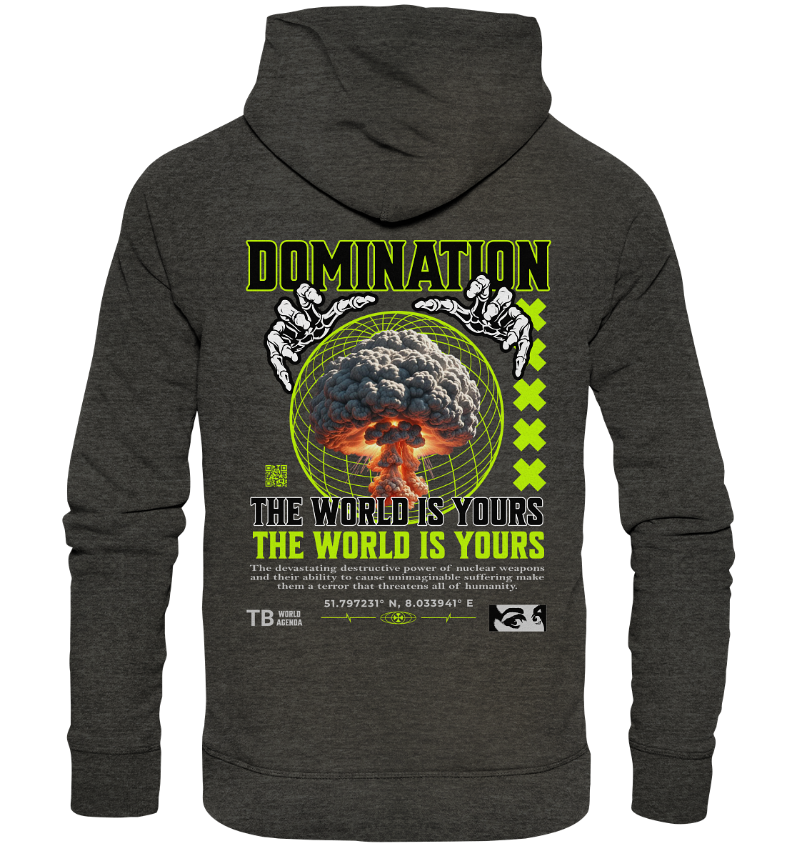 Trashball "Domination" - Organic Hoodie