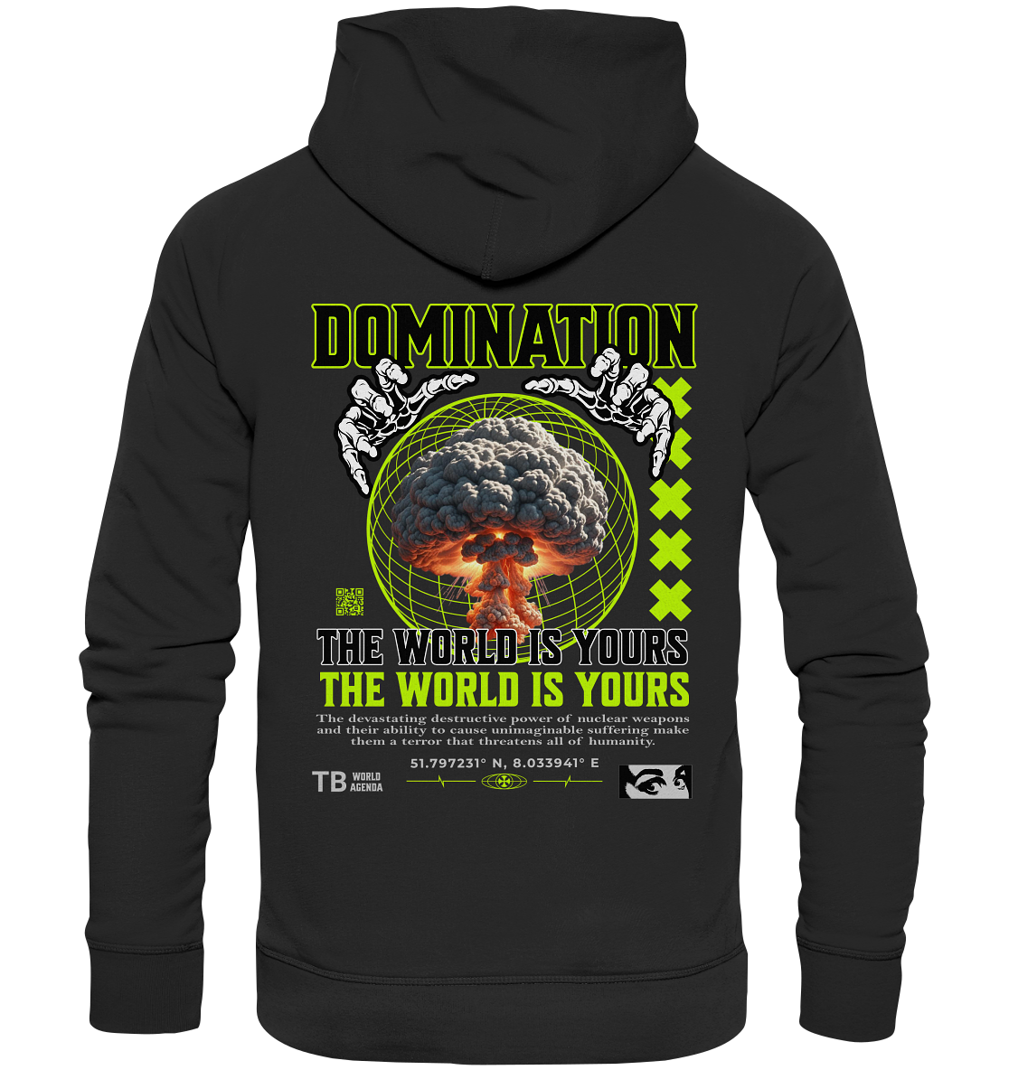 Trashball "Domination" - Organic Hoodie