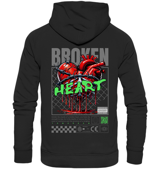 Trashball "Broken Heart" - Organic Hoodie