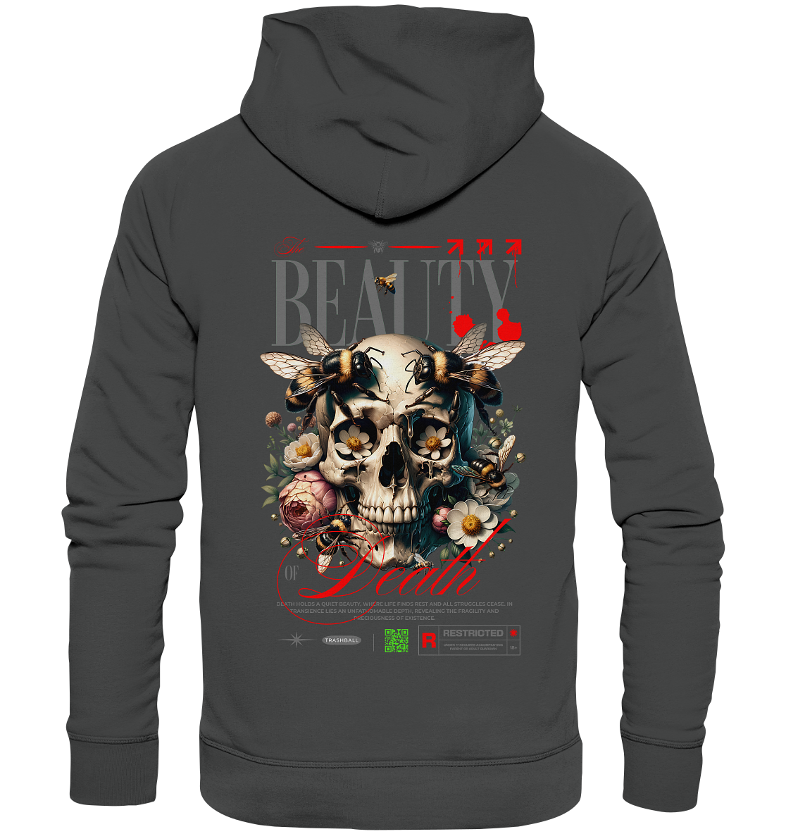 Trashball "Beauty of Death" - Organic Hoodie