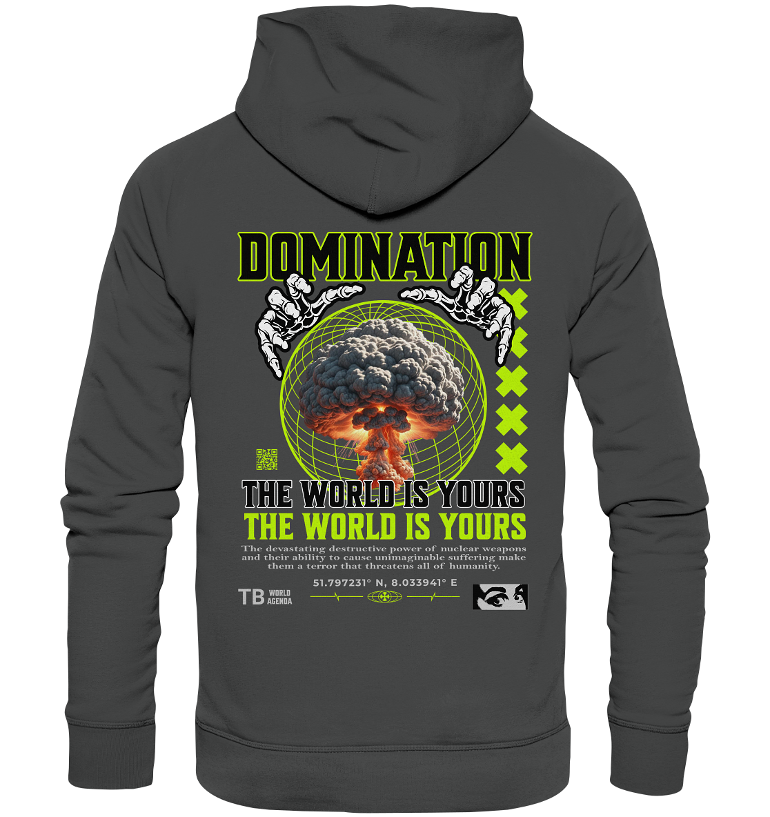 Trashball "Domination" - Organic Hoodie