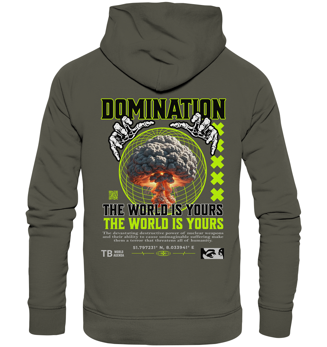 Trashball "Domination" - Organic Hoodie