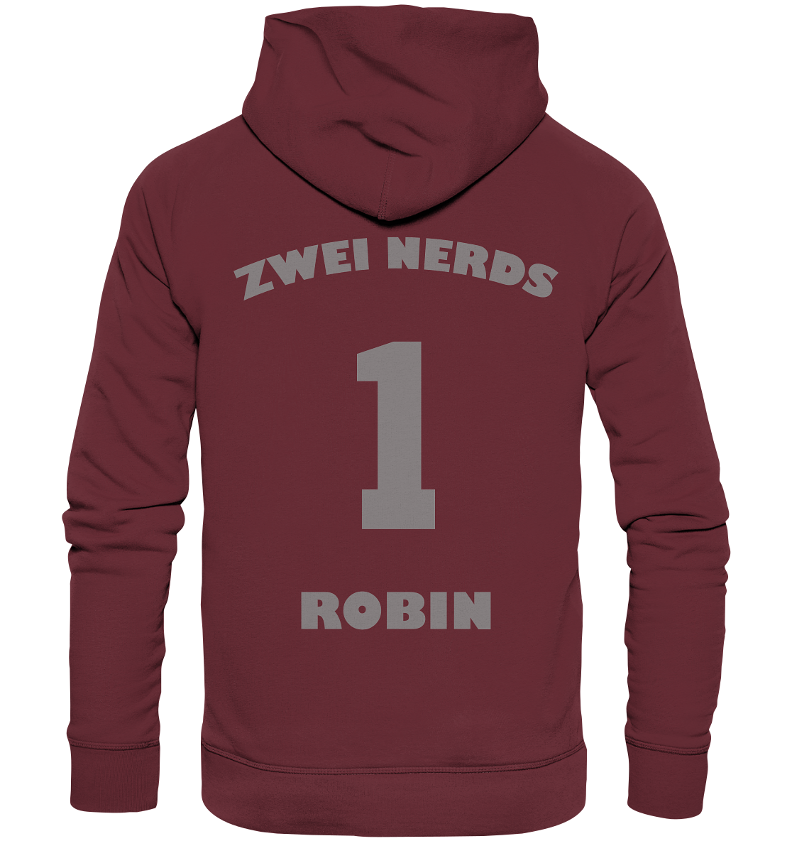 Trashball "Zwei Nerds Logo Robin" - Organic Hoodie