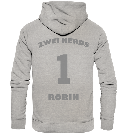 Trashball "Zwei Nerds Logo Robin" - Organic Hoodie