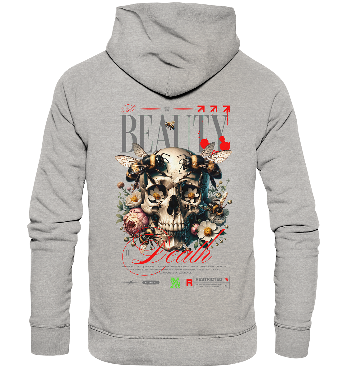 Trashball "Beauty of Death" - Organic Hoodie