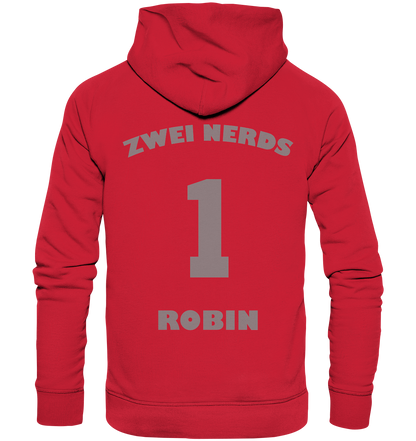 Trashball "Zwei Nerds Logo Robin" - Organic Hoodie