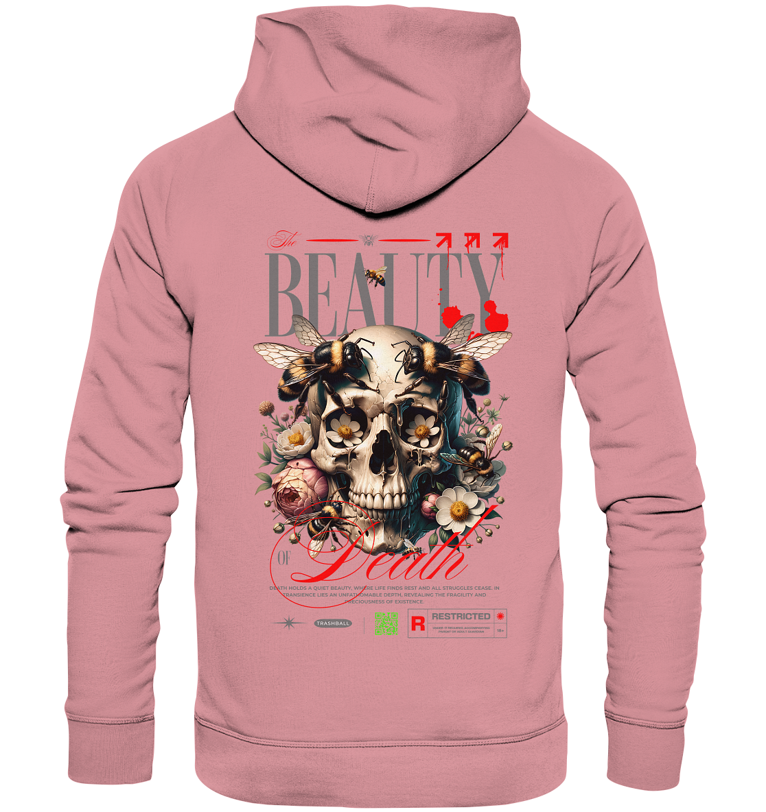 Trashball "Beauty of Death" - Organic Hoodie