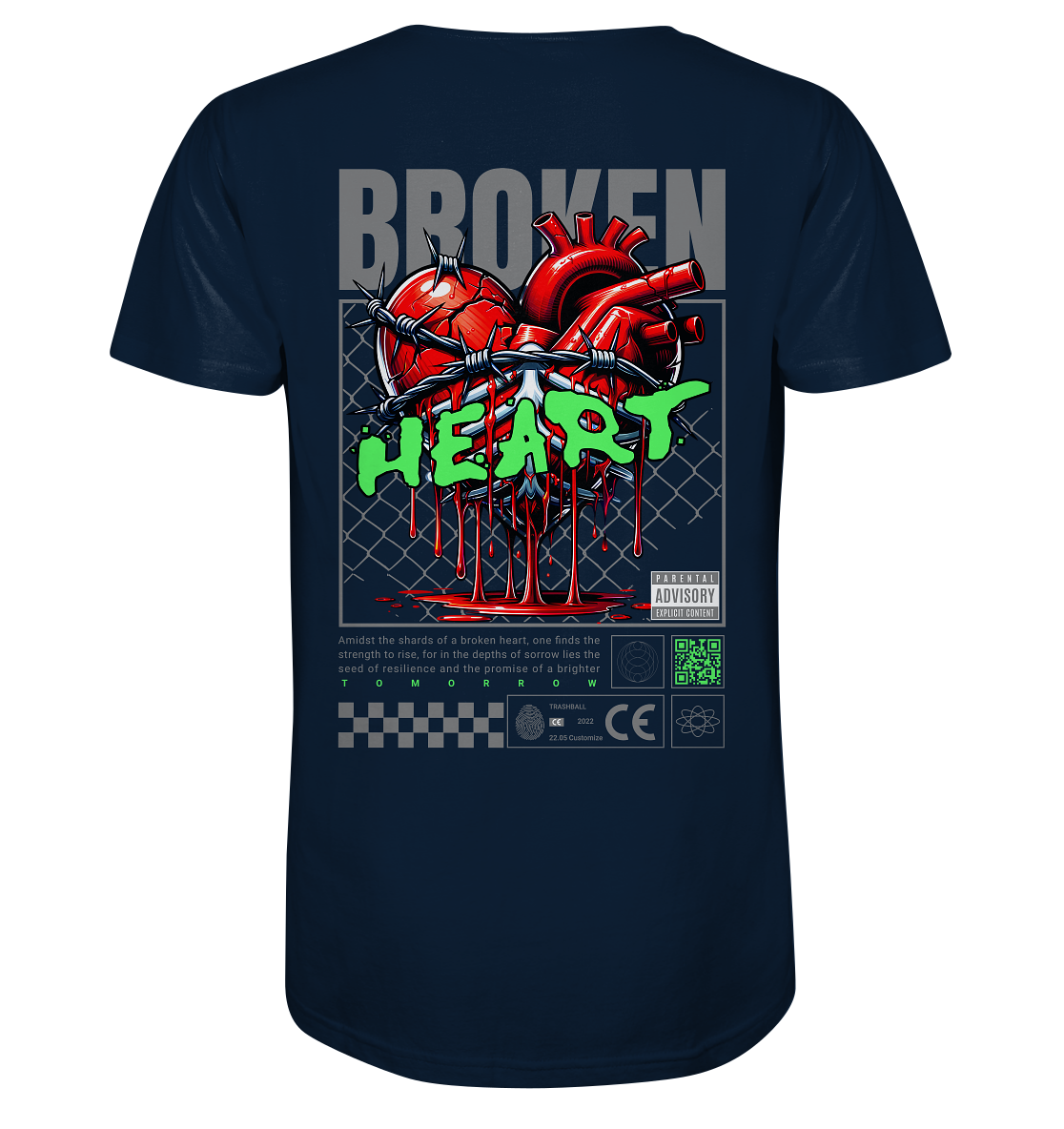 Trashball "Broken Heart" - Organic Shirt