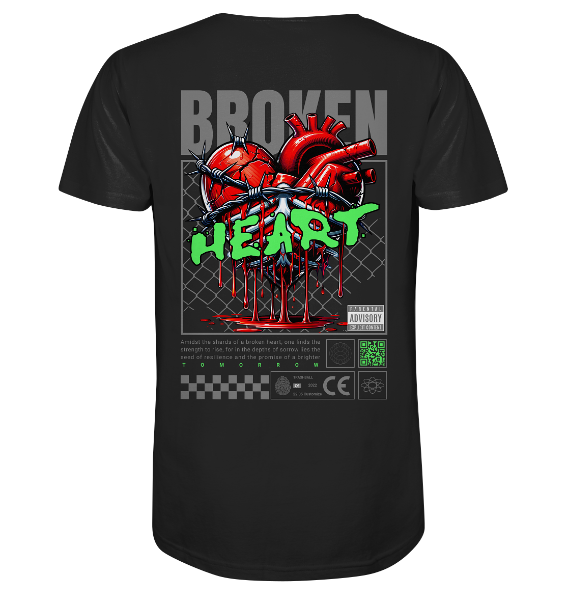 Trashball "Broken Heart" - Organic Shirt