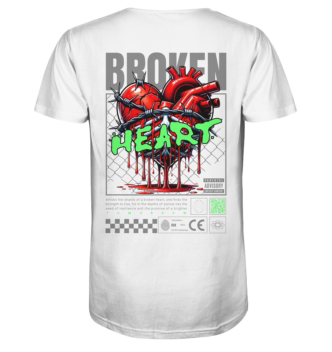 Trashball "Broken Heart" - Organic Shirt