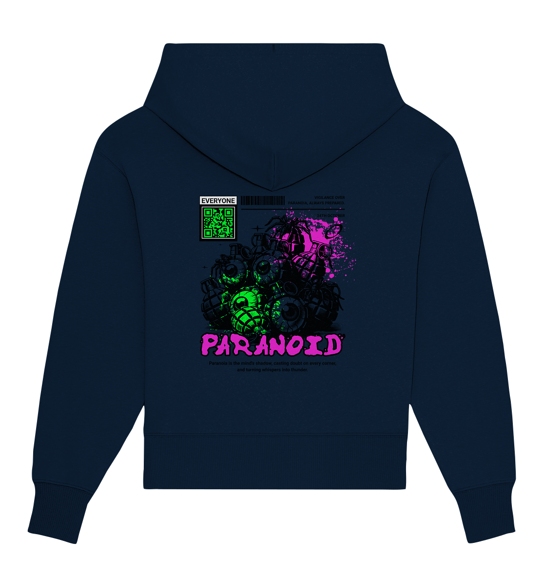 Trashball "Paranoid" - Organic Oversize Hoodie