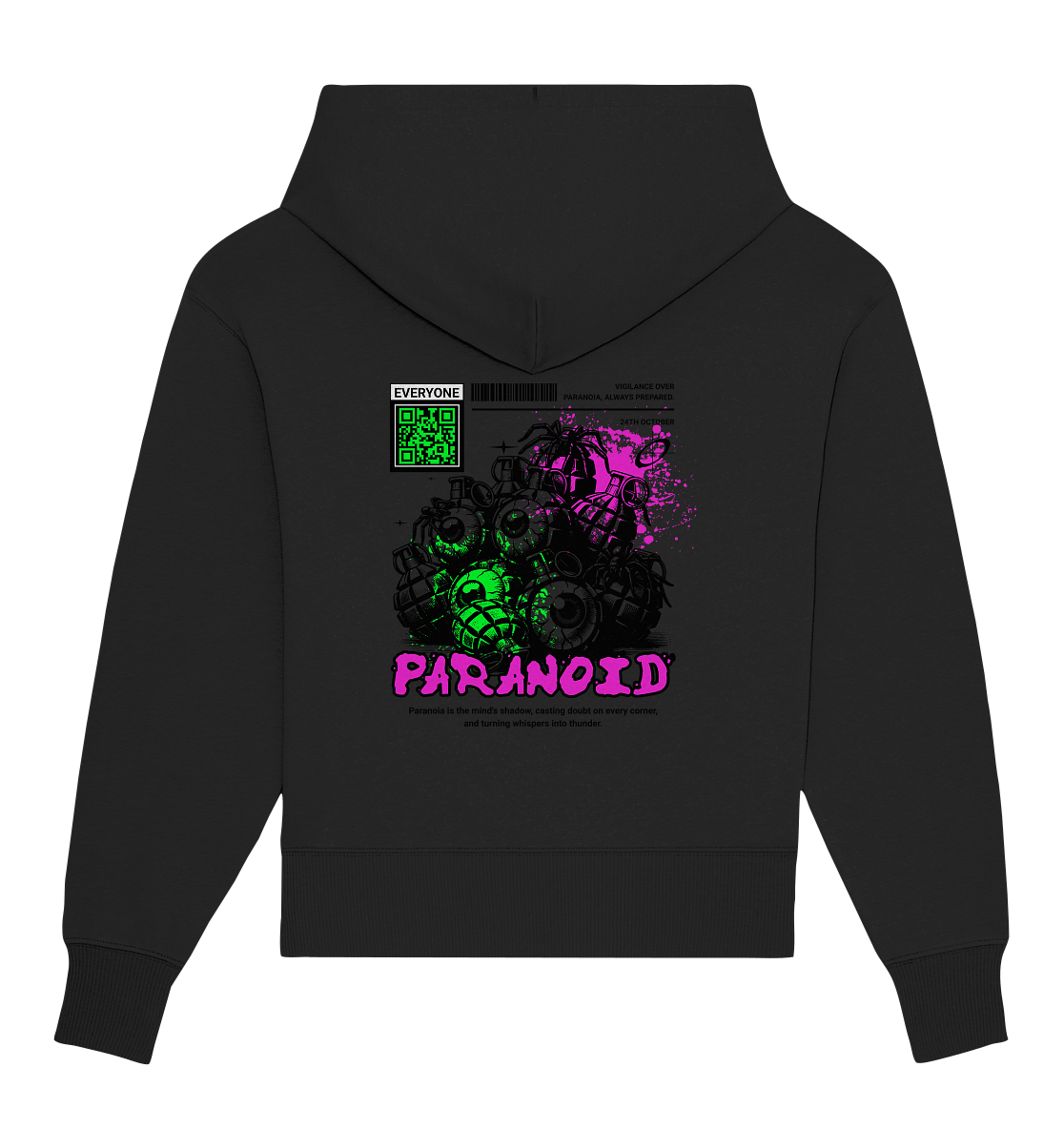 Trashball "Paranoid" - Organic Oversize Hoodie