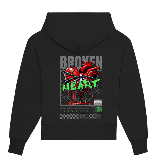 Trashball "Broken Heart" - Organic Oversize Hoodie