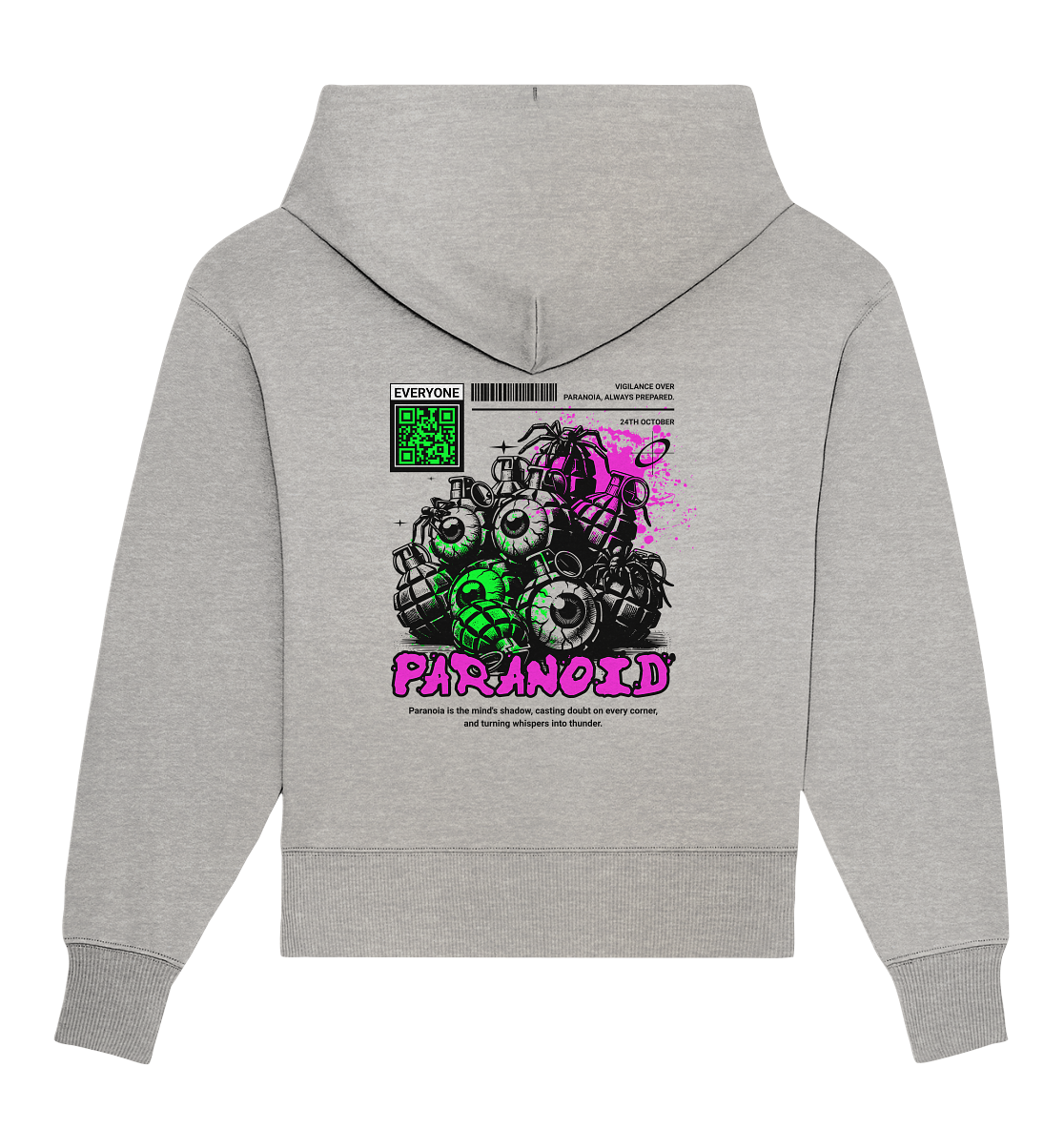 Trashball "Paranoid" - Organic Oversize Hoodie