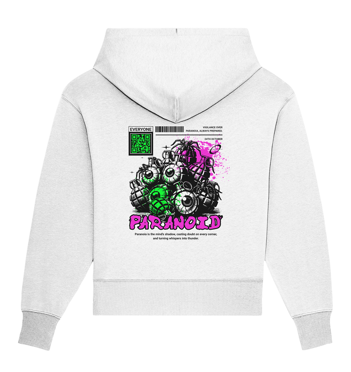 Trashball "Paranoid" - Organic Oversize Hoodie