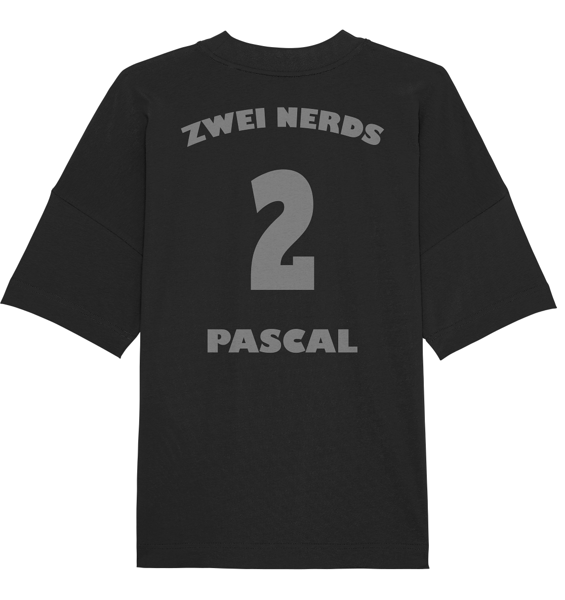 Trashball "Zwei Nerds Logo Pascal" - Organic Oversize Shirt