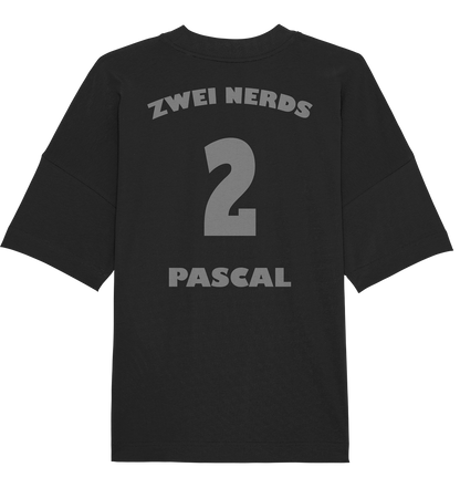 Trashball "Zwei Nerds Logo Pascal" - Organic Oversize Shirt