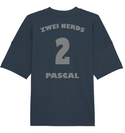 Trashball "Zwei Nerds Logo Pascal" - Organic Oversize Shirt