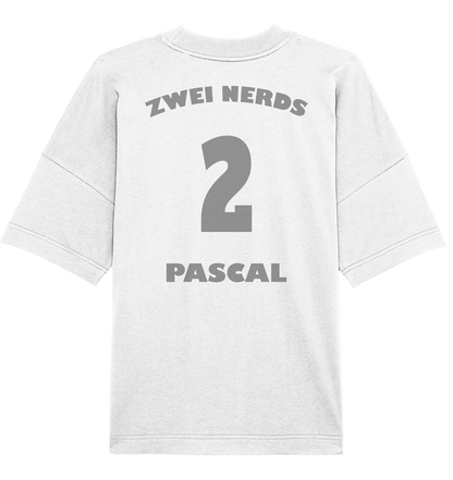 Trashball "Zwei Nerds Logo Pascal" - Organic Oversize Shirt