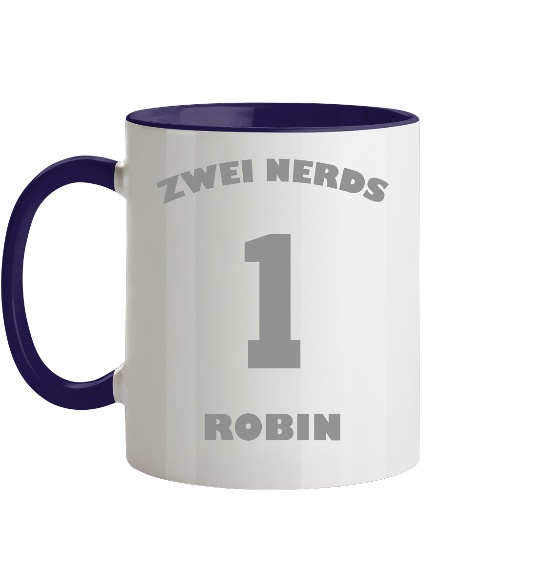 Trashball "Zwei Nerds Logo Robin" - Tasse zweifarbig