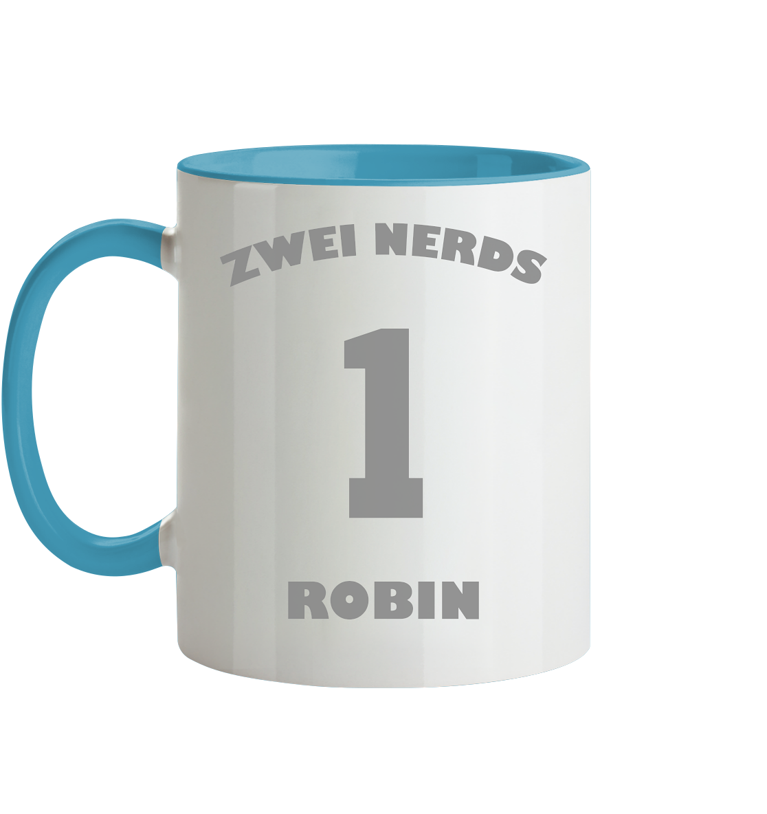 Trashball "Zwei Nerds Logo Robin" - Tasse zweifarbig